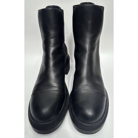 STUART WEITZMAN Norah Lug Boot Black Chelsea SO164 8C Chunky Platform WORN ONCE - Picture 4 of 10